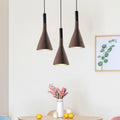 Grey/White/Coffee Funnel Pendant Light Nordic Cement 1 Head Dining Table Suspended Lighting Fixture