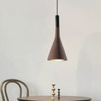 Grey/White/Coffee Funnel Pendant Light Nordic Cement 1 Head Dining Table Suspended Lighting Fixture