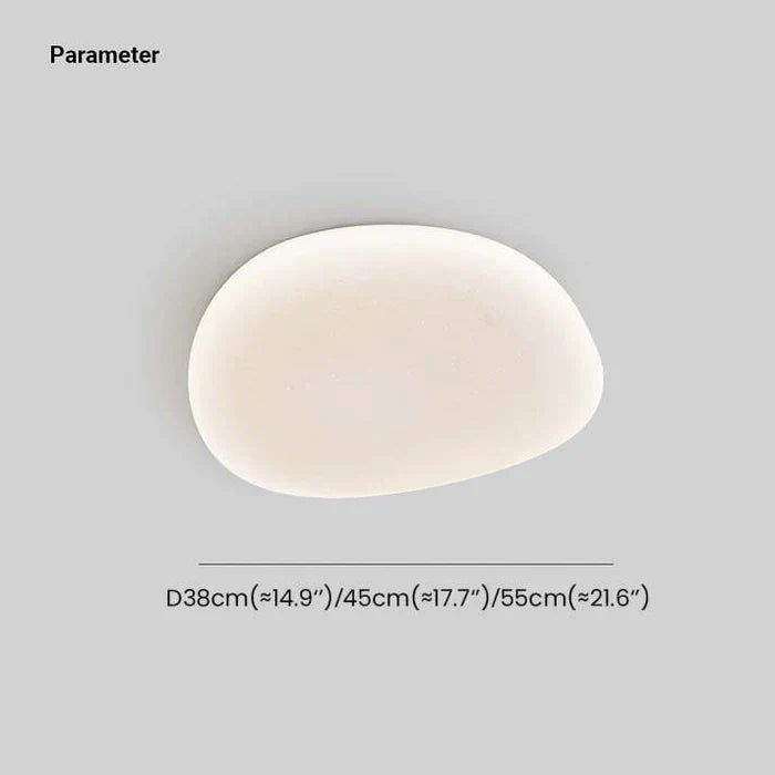 Organic LED Ceiling Lamp Natural Stone Shape
