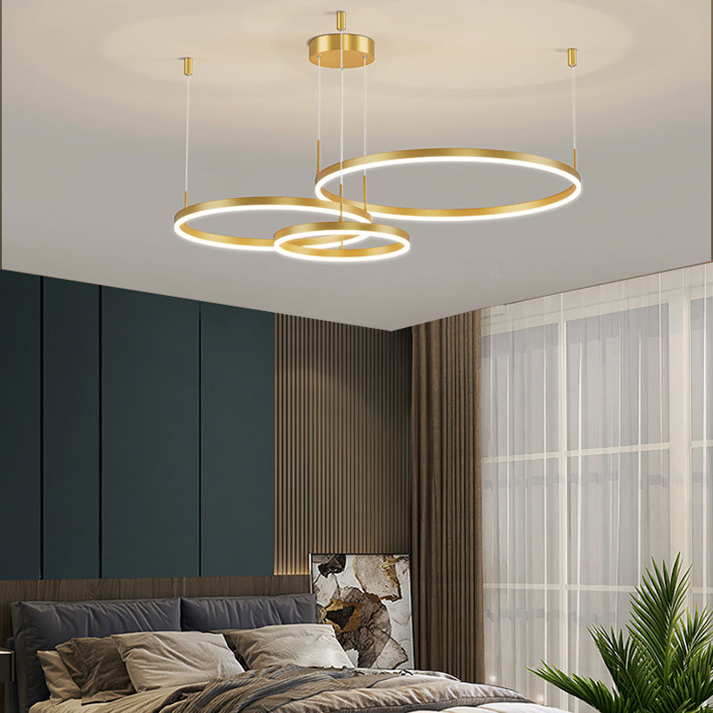 Remi Modern Metal Black/Gold/Coffee Suspension Ring