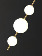 Modern Geometric Wall Lamp with LED Balls