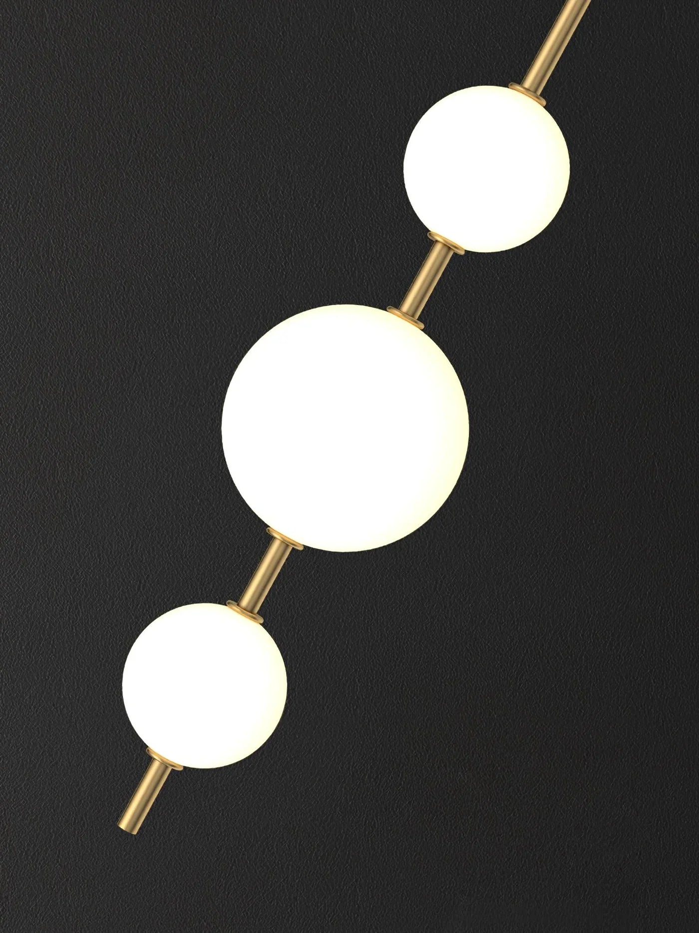 Modern Geometric Wall Lamp with LED Balls