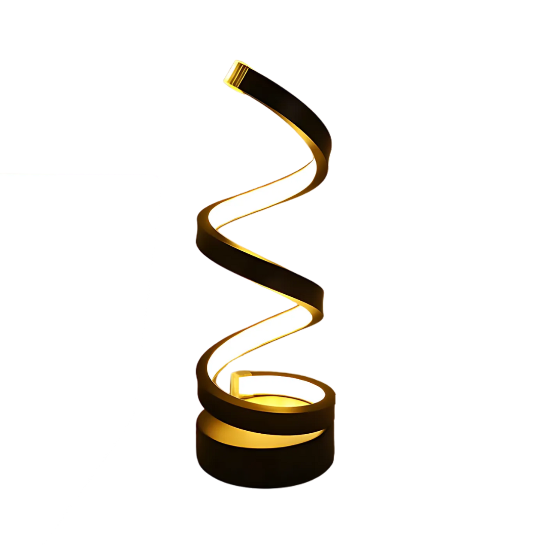 Leto - LED Table Lamp with Spiral Design