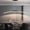 Floa Minimalist Linear Metal Remote Control Pendant Light