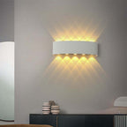 Tronix Modern Rectangular Wall Sconce Black/White. Corridor