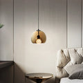 June Globe Glass Pendant Light, Amber/Smoky Grey
