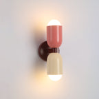 Kira Scandinavian Cylinder Wall Sconce Colored Metal Living Room