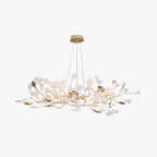 Jarn Leaf Suspension / Modern Multi Metal / Ceramic Gold / White Living Room
