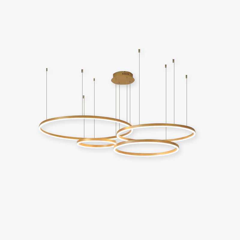 Remi Modern Metal Black/Gold/Coffee Suspension Ring