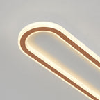 Sana Minimalist Oval Ceiling Light Black/Gold/Rose Gold