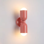 Kira Scandinavian Cylinder Wall Sconce Colored Metal Living Room