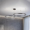 Arisha Pendant Light Tir-Circle Ring Modern Black/Gold/Coffee Metal Bedroom