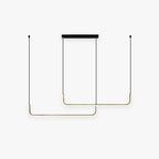 Arisha Modern LED Pendant Light Gold/Black Metal Dining/Living Room