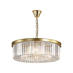 Black/Gold Round Pendant Light Fixture Minimalism Crystal 4/12/16 Bulbs Restaurant Ceiling Chandelier