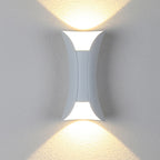 Noxel Simple Wall Sconce Black/White/Gold Courtyard
