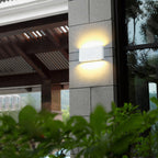 Ray Modern Waterproof LED Wall Light Rectangular Indoor/Outdoor White/Black Metal