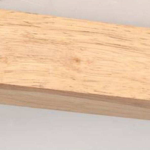 Japanese Wooden LED Semi-Flush Mount Ceiling Light | 2 Light