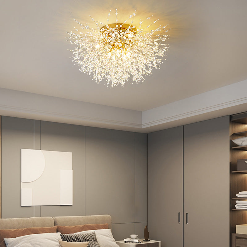 Kristy Pendant Light Hanging Lamp Gold Dining/Living Room Modern Design LED