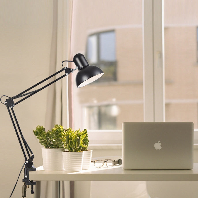 Modern Minimalist Adjustable Metal LED Table Lamp | 1-Light Clip-On