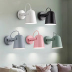 Nordic 1-Light Wall Sconce Bell Rotatable Wall Mount Light Fixture with Iron Shade for Living Room