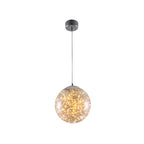 Ball Pendant Light Kit Minimal LED Glass Down Lighting with Inside Glowing String