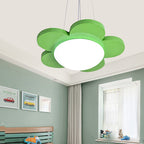 15"/23" Dia Bloemvormige Hanglamp Kinderen Acryl LED Plafond Chandelier in Rood/Geel/Blauw/Groen voor Kinderkamer