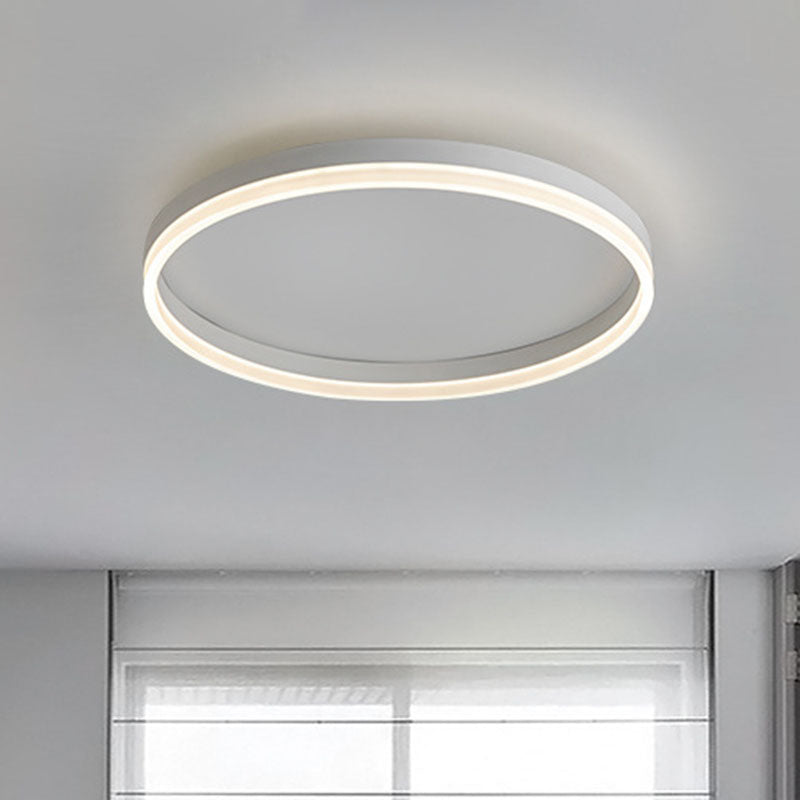 Circular Flush Mount Lighting Minimalist Acrylic Bedroom LED Flush Mount Fixture