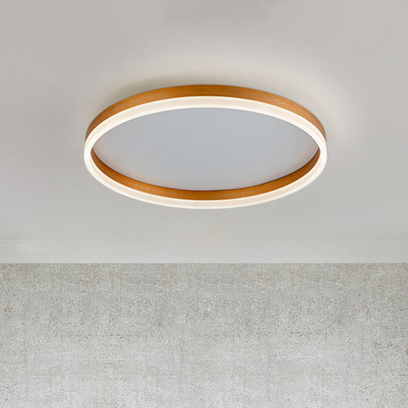 Circular Flush Mount Lighting Minimalist Acrylic Bedroom LED Flush Mount Fixture