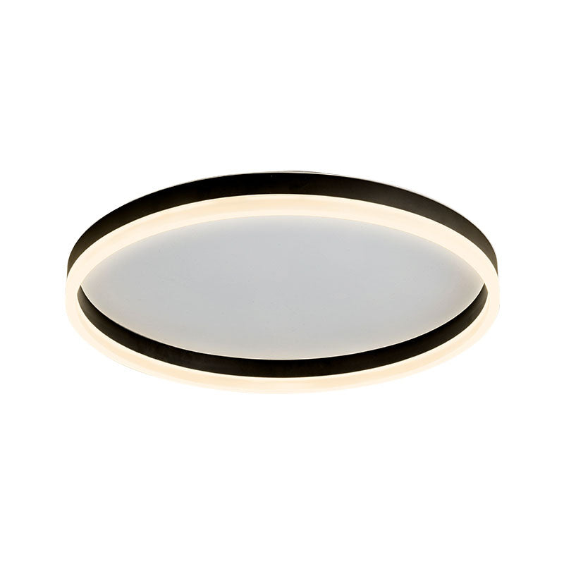 Circular Flush Mount Lighting Minimalist Acrylic Bedroom LED Flush Mount Fixture