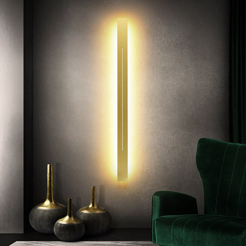 Simplicity Bar Shaped LED Wall Mounted Light Metal Living Room Wall Sconce Lighting