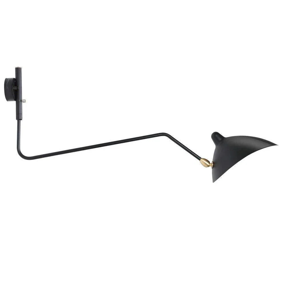 Designer wall lamp with double arm – adjustable wall light for living room, office, or bedroom