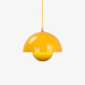 Nordic Style Bud Shaped Ceiling Light Metallic 1 Heads Dining Room Hanging Pendant Light