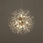 Crystal Orb Dandelion Ceiling Lighting Modern Chandelier Light Fixture for Living Room