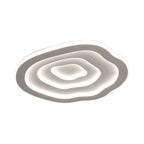 Ripple Acrylic Ceiling Lamp Simplicity 16"/19.5"/23.5" Wide LED White Flushmount in Warm/White Light