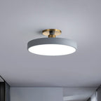 Round Flush Mount Light Nordic Style Acrylic Bedroom LED Semi Flush Ceiling Light