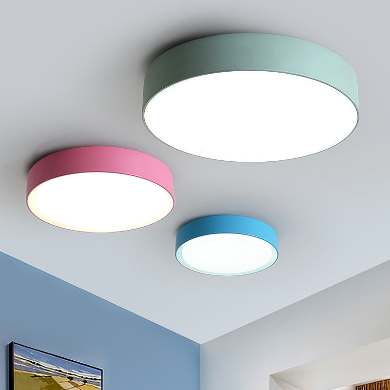 Acrylic Round LED Flush Mount Children's Flushmount Ceiling Light for Kindergarten