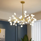 Metallic Branch Chandelier Light Simplicity LED Pendant Light Fixture for Living Room