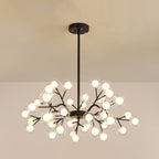Metallic Branch Chandelier Light Simplicity LED Pendant Light Fixture for Living Room