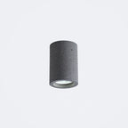 Cylinder Corridor Flush Ceiling Light Cement Minimalistic LED Flush Mount Lighting Fixture
