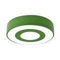 Kids Concentric Circle Flush Mount Light Acrylic Bright-Colored Ceiling Light for Kindergarten