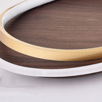 Arisha Modern Round Dimmable Ceiling Light Gold Metal Bedroom