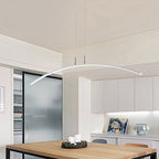 Arched Shape LED Pendant Light Modern Acrylic Dining Room Hanging Island Lighting