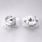 Clear Blossom LED Flush Mount Modern Crystal Flushmount Ceiling Light for Hallway