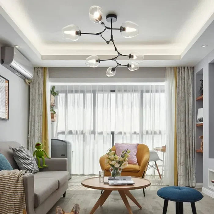 Molecular Designer Chandelier 8-Arm – Modern LED Ceiling Lamp