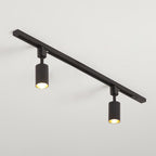 Nordic Style Tubular LED Track Lamp Metallic Living Room Spotlight Semi Flush Mount Lighting