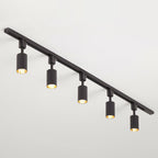 Nordic Style Tubular LED Track Lamp Metallic Living Room Spotlight Semi Flush Mount Lighting