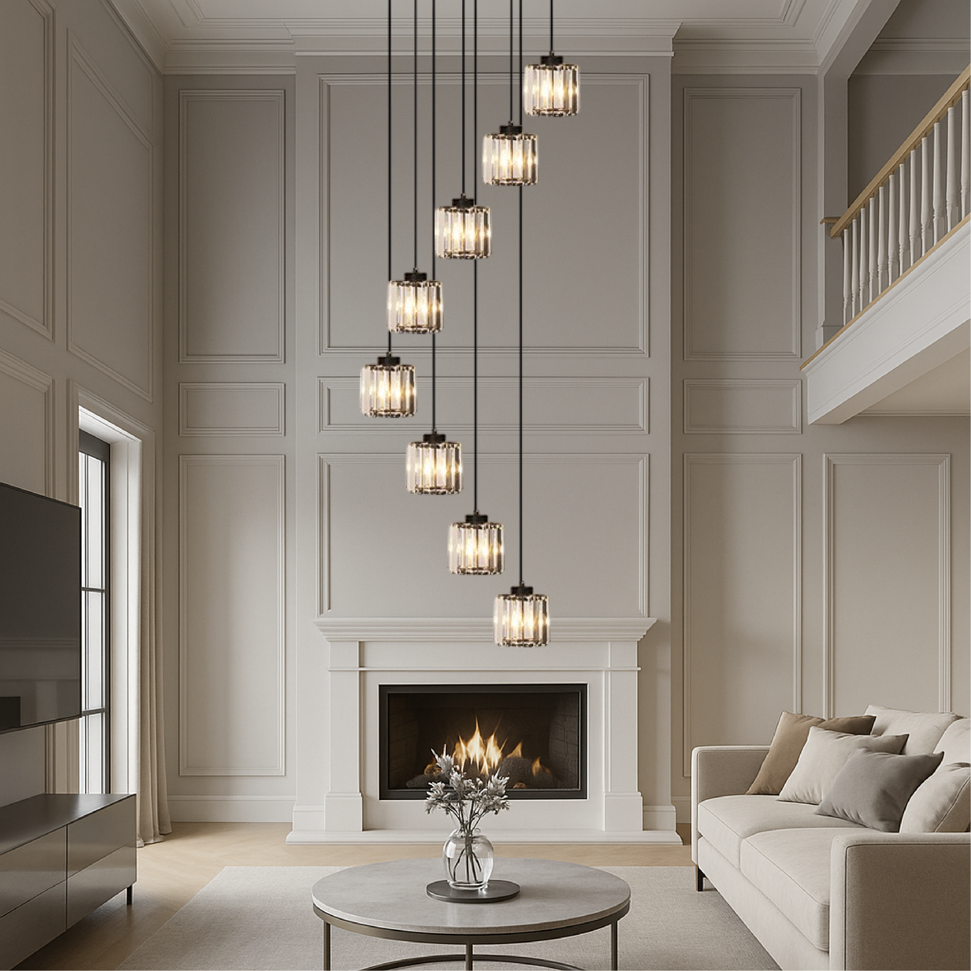 Kano's Staircase Chandelier