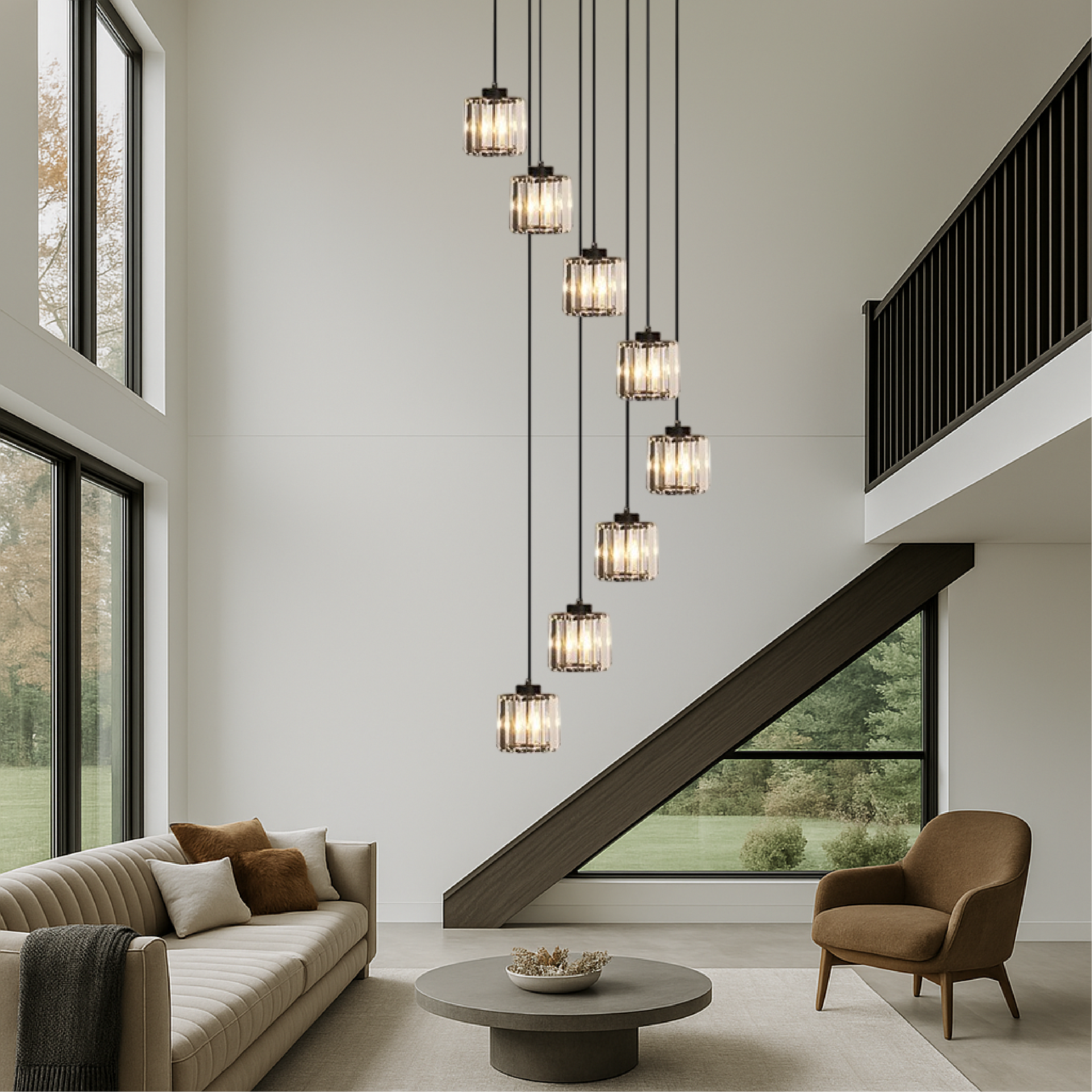 Kano's Staircase Chandelier