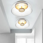 Bowl LED Flushmount Ceiling Lamp Modern Glass Entryway Flush-Mount Light Fixture