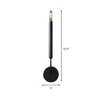 1/2 Bulbs Tube Wall Lamp Tradition Metal Sconce Light Fixture in Black/Brass for Dining Room